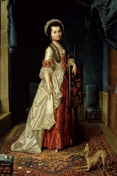 Portrait of a Young Girl in an Elegant Interior